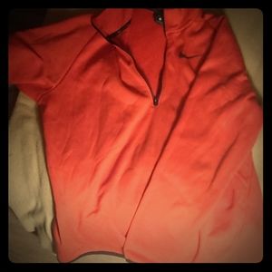 Red Nike dry fit pull over